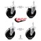 Service Caster 5 Inch Phenolic Swivel 10mm Threaded Stem Caster Total Lock Brake SCC, 2PK SCC-TSTTL20S514-PHS-M1015-2-S-2 - alternate 2